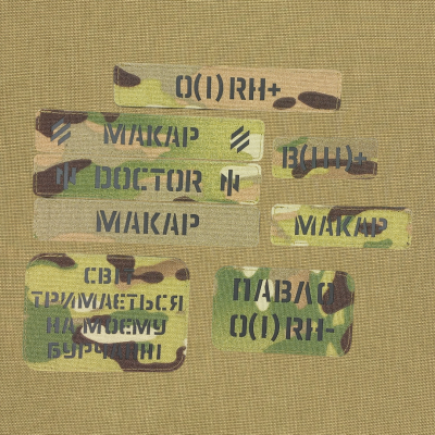 Планка-позивний Мультикам з кордури на липучці