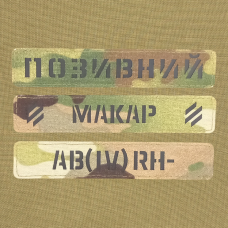 Планка-позивний Мультикам з кордури на липучці