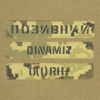 Cordura Pixel call sign with Velcro