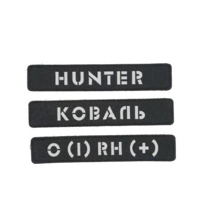 «Позивні та Призвіща» на чорному з підкладкою