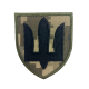  Chevron « Trident of the ZSU in black on the pixel»  