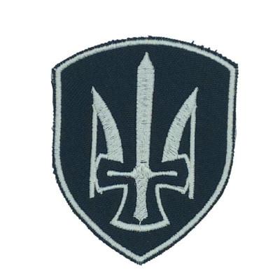 Шеврон « Тризуб »  срібло