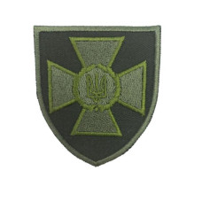 Chevron «State Border Service of Ukraine»  on olive sleeved